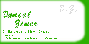 daniel zimer business card